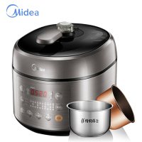 美的（Midea）电压力锅 MY-SS5051P升级版PSS5053p小钢炮高压锅 一锅双胆 电脑触控式