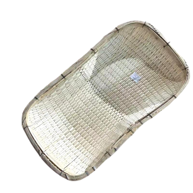 先互丁 手编馒头筐簸箩笸箩 66*36*14cm 个高清大图