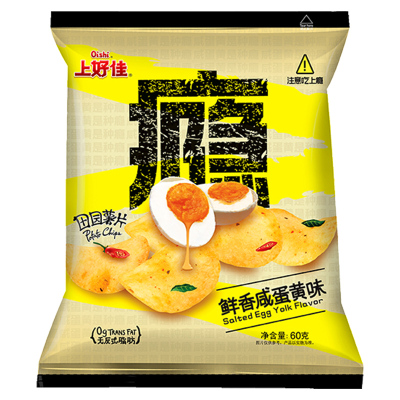 上好佳 咸蛋黄味薯片 60g -单包*6