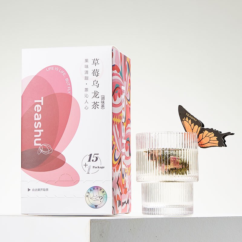 teashu草莓乌龙铁观音花果花草水果冷热泡1盒15茶小包袋泡茶