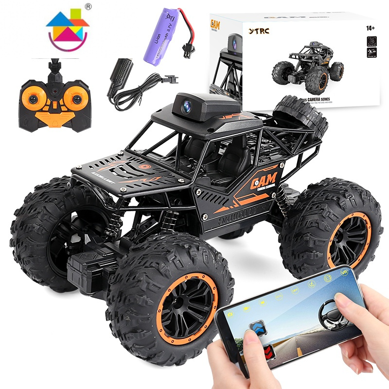 网红手机遥控车带摄像头高速赛车攀爬越野车儿童玩具男孩合金成人真