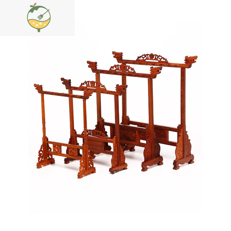 复古初学者笔架毛笔挂摆件书法红木毛笔架子书房实木摆件放毛笔的架子