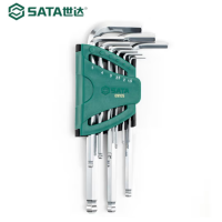 世达(SATA) 加长球头内六角扳手组套 9件套 09105