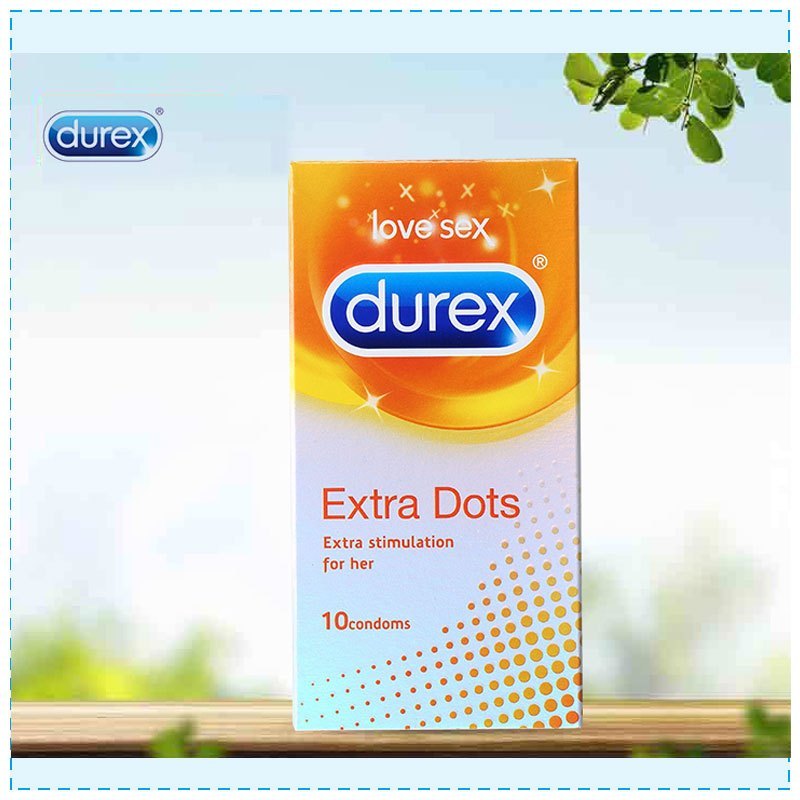 [凸点享情趣]Durex 杜蕾斯 超薄款凸点兴奋避孕套 10只/盒 英国进口 成人用品