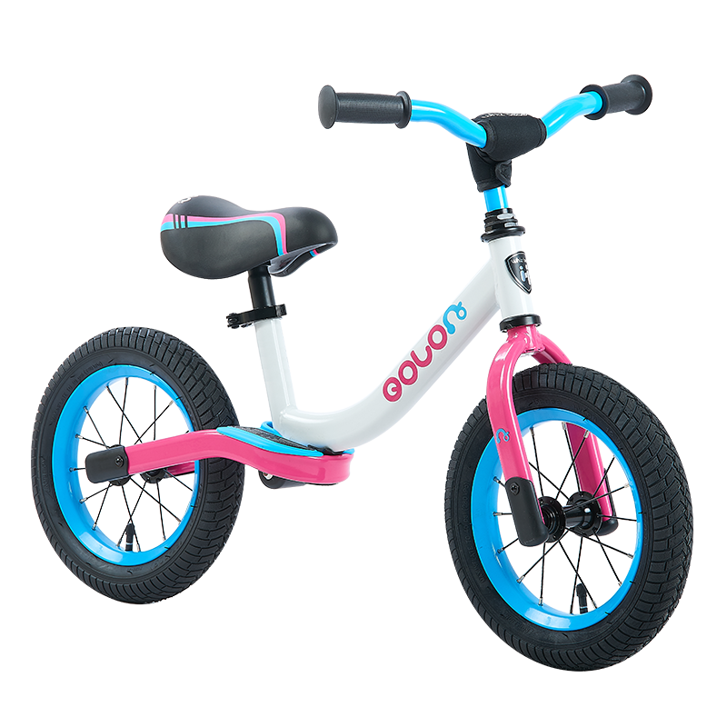 荟智whizbebe儿童平衡车滑步车hp1208粉白色12寸参数