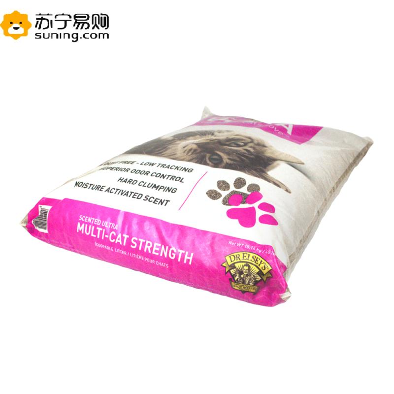 埃尔西博士猫砂强效释香40磅猫砂大包装猫砂约18.14KG猫砂