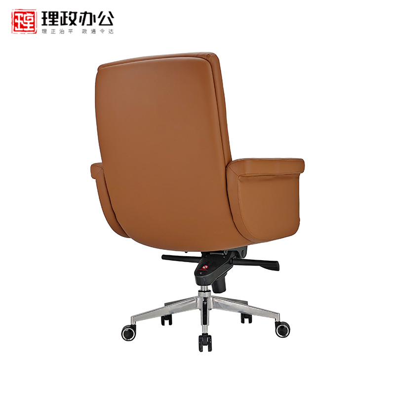 [理政]办公家具 皮质转椅680*770*980(单位:mm)高清大图