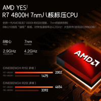 机械革命(MECHREVO) 蛟龙P 17.3英寸 游戏本(R7-4800H 16G 1T+512G固态 RTX2060-6G 144Hz) 定制 窄边框 轻薄本 笔记本电脑