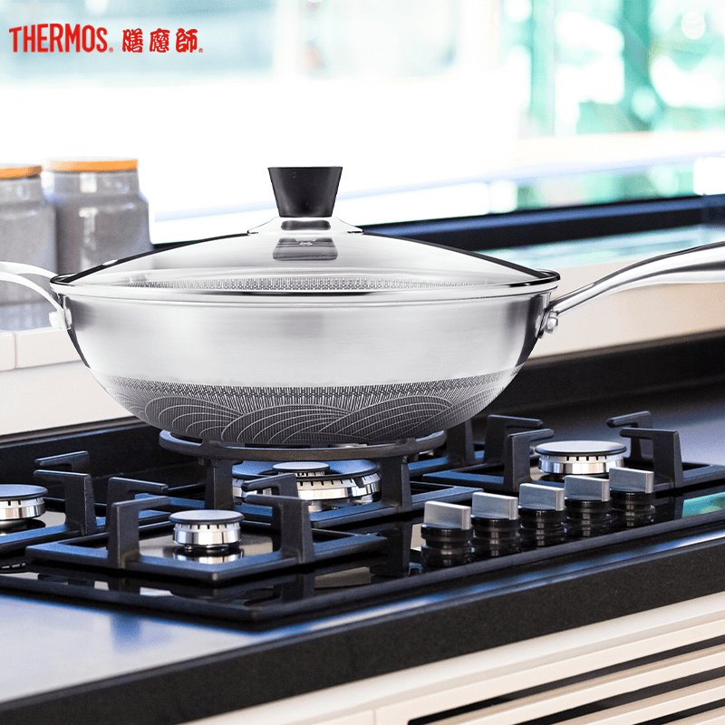 膳魔师小波浪系列WOJ-F26煎锅 2.6L 316L不锈钢内锅