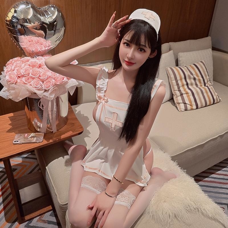 长夜漫漫情趣内衣纯欲护士装可爱围裙制服诱惑角色扮演激情装1608UrITTkdv高清大图