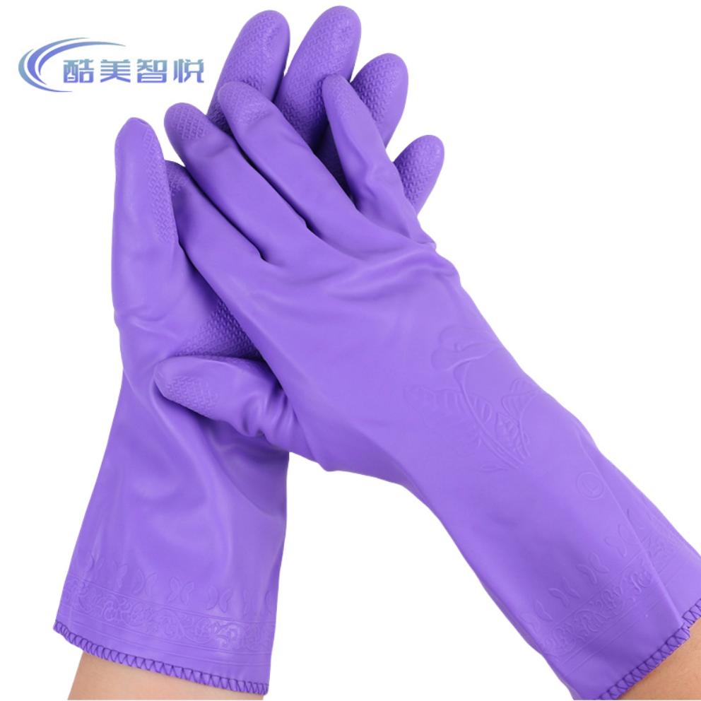 酷美智悦 加绒手套紫色短款 KM-FH299 双高清大图