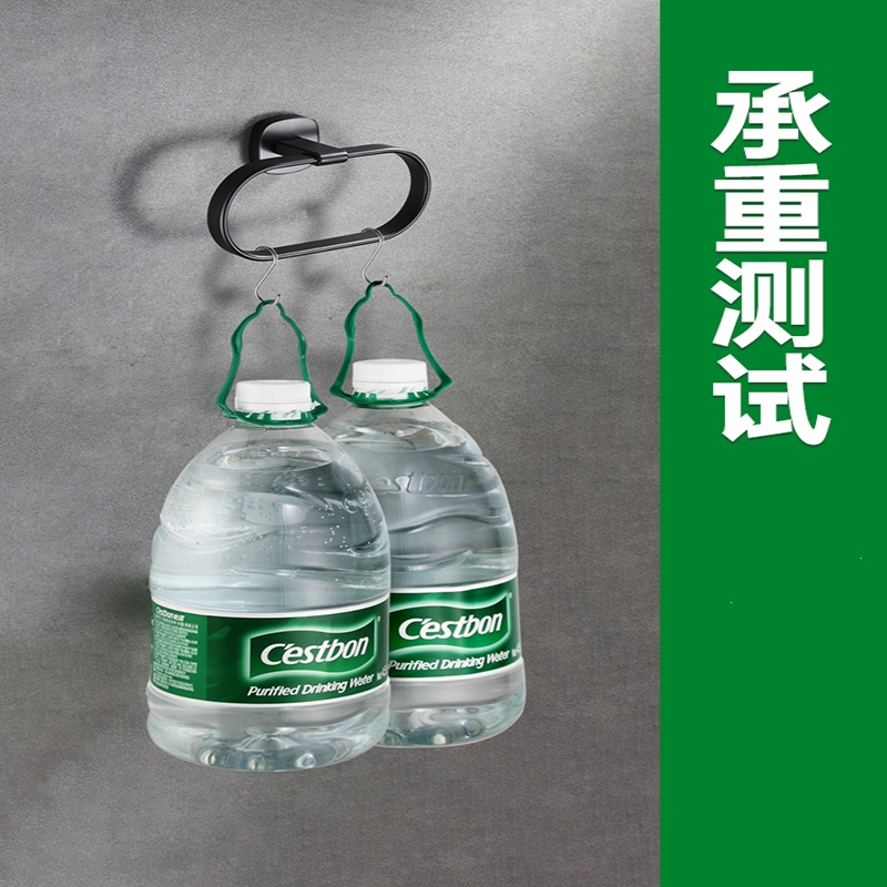 阿斯卡利(ASCARI)太空铝浴室毛巾环洗手间圆形毛巾架卫生间厕所毛巾挂杆圈免打孔