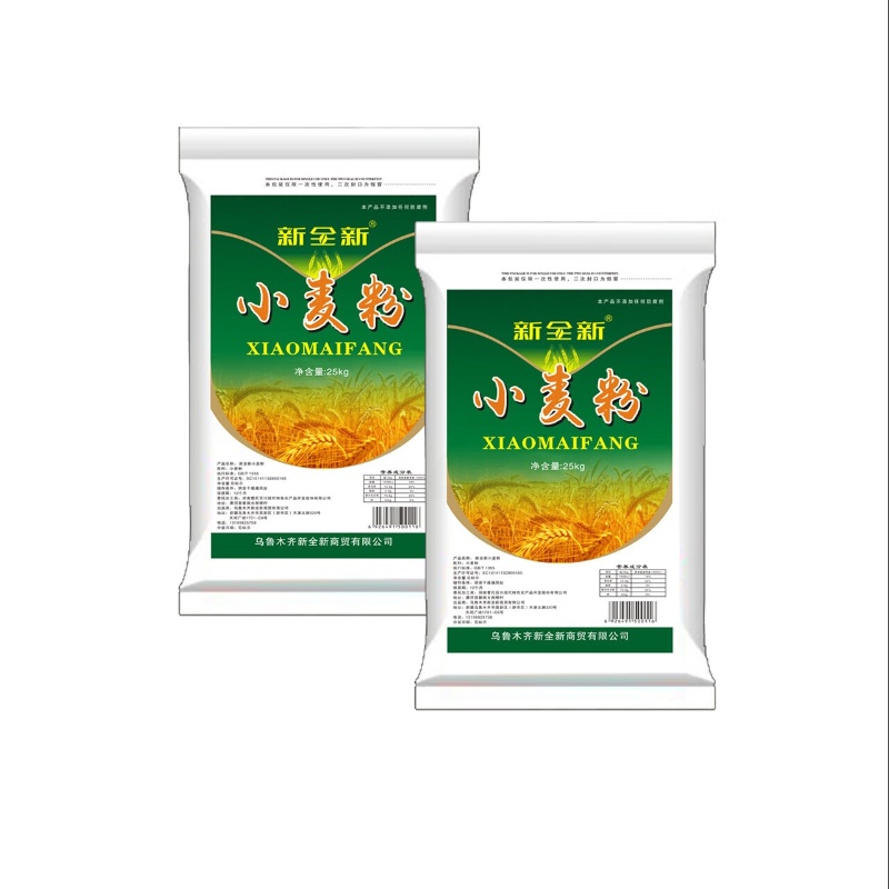 新全新小麦粉 25kg/袋高清大图