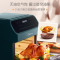 美的(Midea)空气炸锅 12L容量家用智能不粘易清洗 可视电炸电烤煎炸锅KZ120Q7-400G(墨绿色)