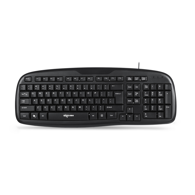 爱国者办公台式机有线圆孔接口ps2圆头笔记本外接usb电脑键盘家用老式