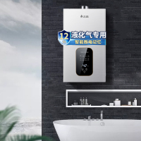志高(CHIGO)12升燃气热水器 家用液化气(20Y)速热变频恒温降噪 强排式多点供水 12L JSQ23-12K1