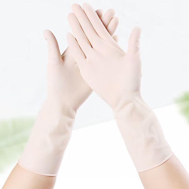 橡胶手套科邦一次性橡胶检查乳胶手套M号 50双/包