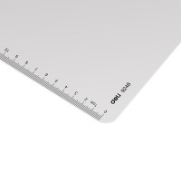 得力 9248 板夹白 书写垫板折页板夹 办公用品 A4带刻度平夹 5个装