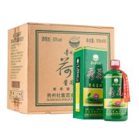 贵州茅台镇 酱闯名洲荷花酒 53度酱香型白酒500*6瓶整箱装