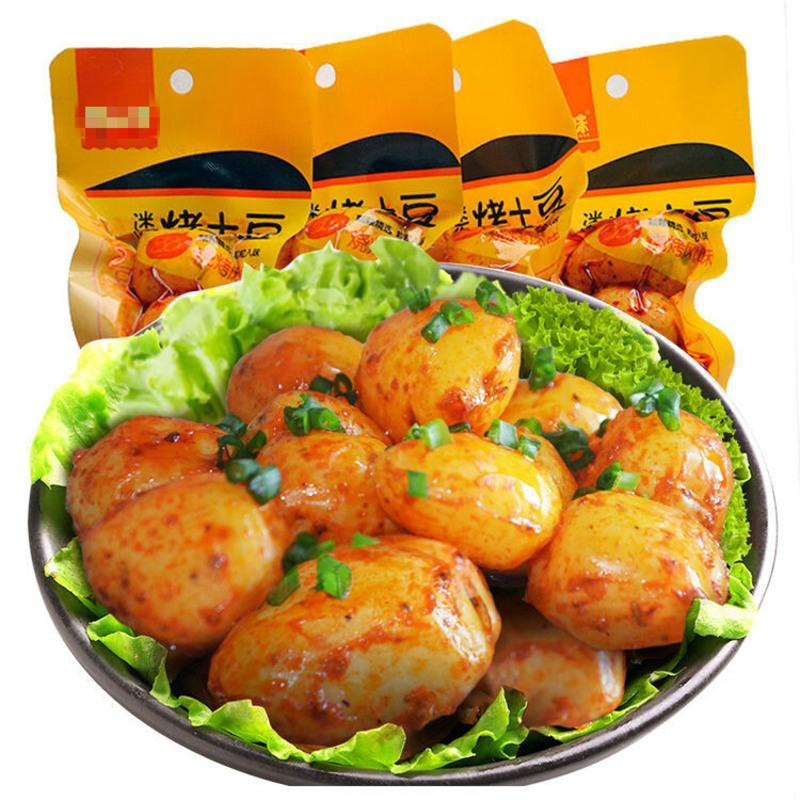 麻辣烤土豆即食烧烤小土豆零食狼牙土豆条辣条特产5袋