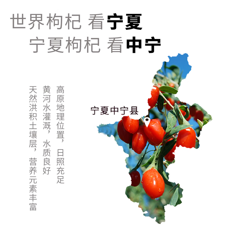 杞果小圣宁夏中宁红枸杞580G精品礼盒58袋*10G高清大图
