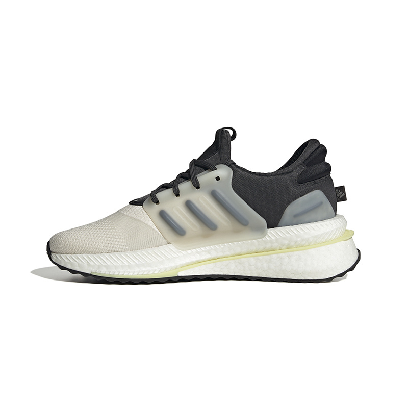 adidas 防滑减震耐磨 低帮 跑步鞋 男款 黑白灰 HP3132