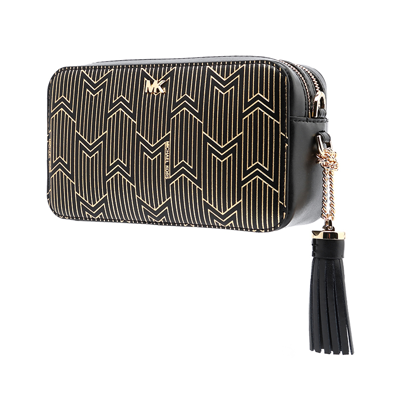 Michael Kors/迈克·科尔斯女士牛皮相机包32F8GF5M5T黑金色039