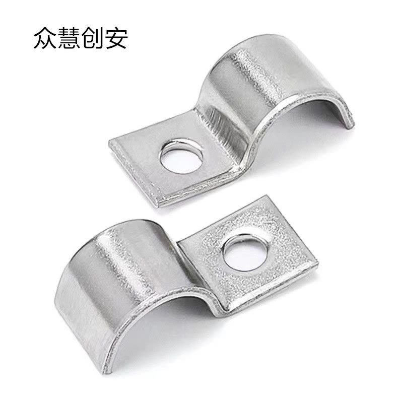 众慧创安 P型单边管卡 单孔骑马卡仪表管卡单管卡 M20 个图片