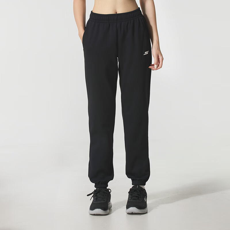 斯凯奇（Skechers）女裤新款运动裤跑步健身训练长裤时尚针织休闲裤P425W217-03K8 ZP高清大图