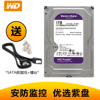 西部数据(WD)紫盘 1TB SATA 6Gb/s 64M 监控硬盘7*24小时(WD10EJRX)