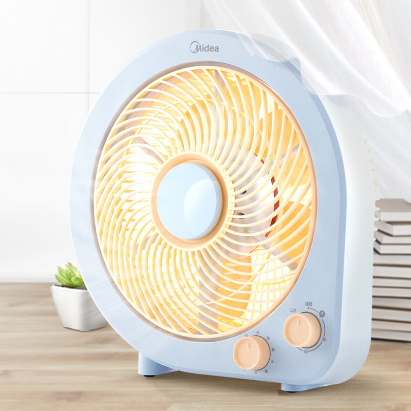 美的(Midea)办公室迷你小风扇学生宿舍节能定时转页扇五叶台式电风扇家用低噪 KYT25-21MP高清大图