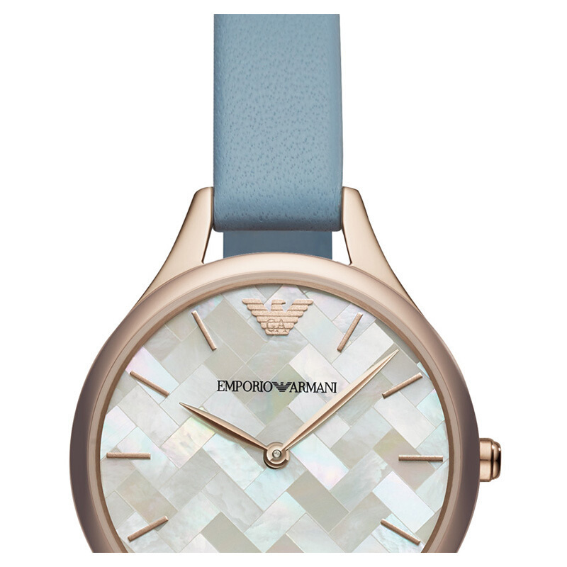 阿玛尼armani圆形手镯式女士手表女表欧美品牌石英表女ar11109