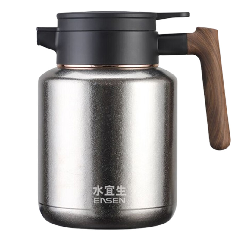 水宜生焖茶壶1500ml人体工学把手茶水分离纯钛茶隔T106