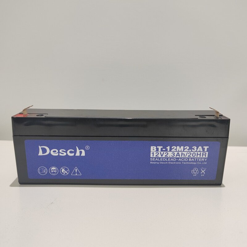Desch 消防主机备用蓄电池火灾报警控制器电源 12V4.0AH(BT-12M4.0AC)全新原装90*70*100高清大图