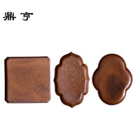 鼎亨 手工鎚目纹 紫铜 壶承 茶盘 茶道具 零配 茶席搭配茶器