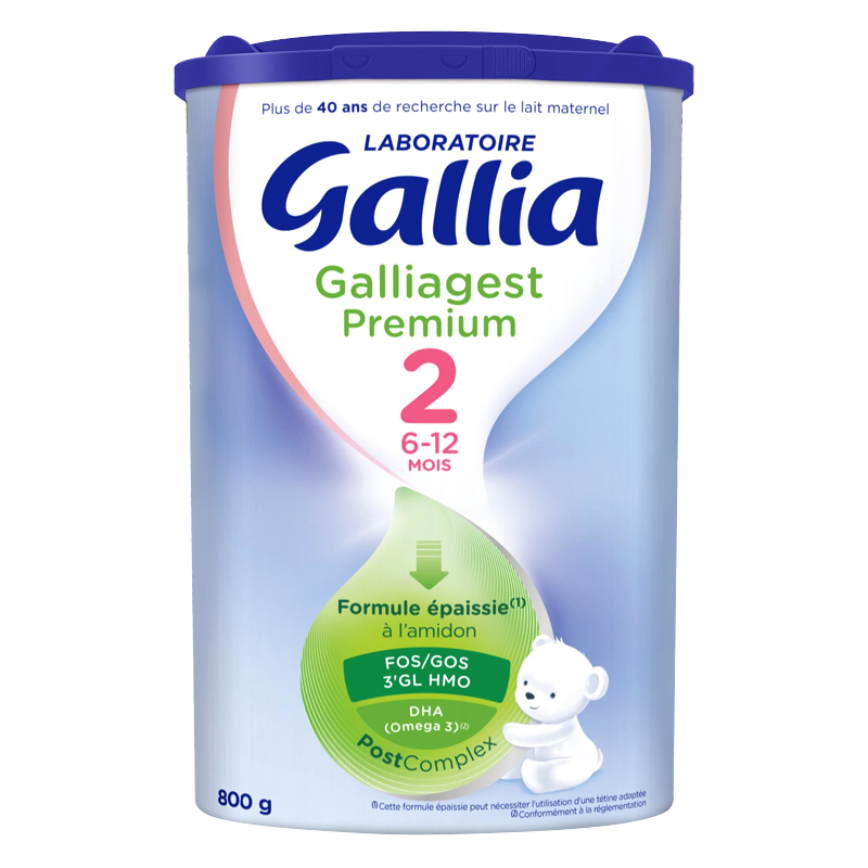 法国进口 佳丽雅Gallia 助消化2段奶粉 6-12个月800g*6罐装高清大图
