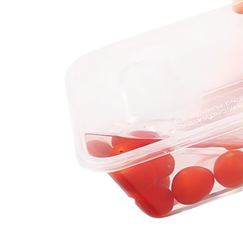 户美佳欣 一次性塑料餐盒打包盒 500ml方形/个高清大图