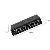 华三(H3C)S1205V 5口千兆非网管企业级交换机 网络分流器