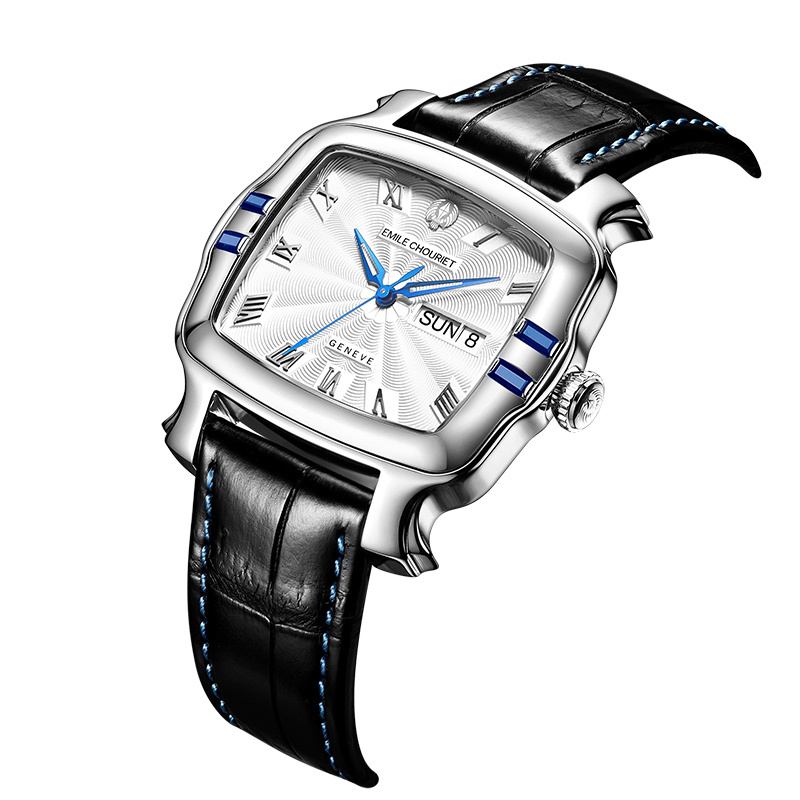 emilechouriet瑞士艾米龙表明珠系列男士机械表093883g6s252