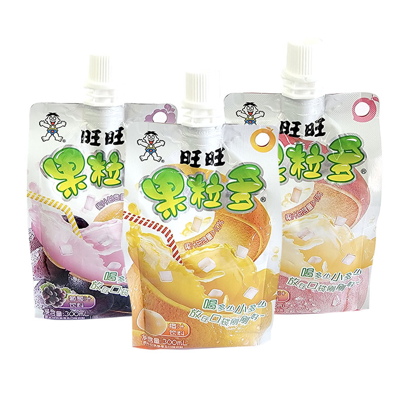 旺旺果粒多300ml葡萄汁蜜桃汁橙汁饮料冰饮休闲零食品