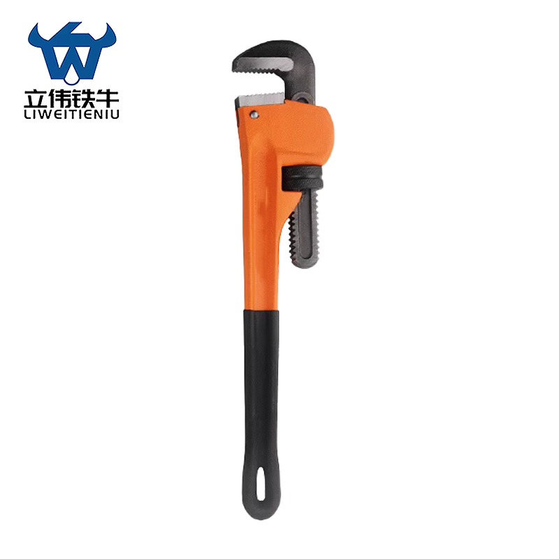立伟铁牛橘色重型管子钳30寸/把高清大图