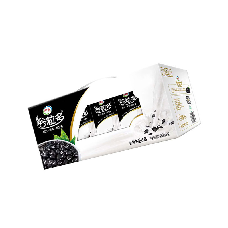 伊利谷粒多 黑谷牛奶饮品整箱 250ml*12盒 礼盒装高清大图