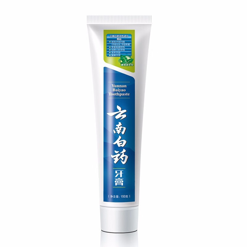 云南白药健齿护龈清新口气改善牙龈问题祛牙渍清爽薄荷香型牙膏150g