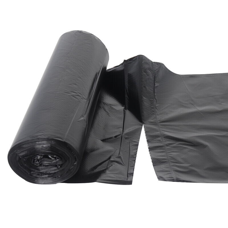 利得中号垃圾袋袋子平口45cm*50cm*300只家用实惠装垃圾分类黑色加厚塑料袋子