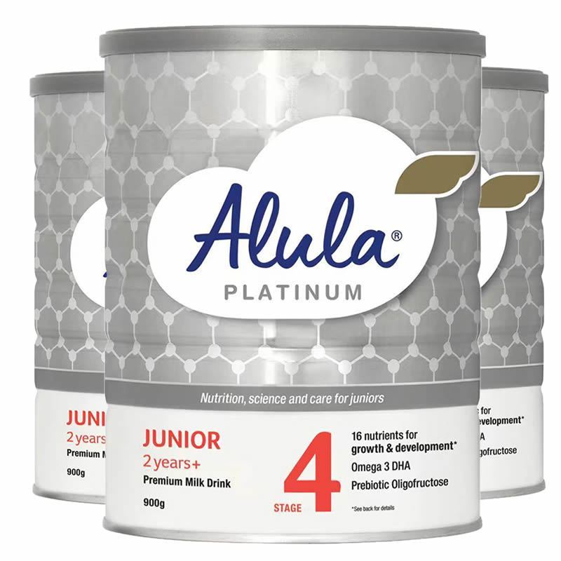 3罐装澳洲直邮新包装原装进口 澳洲氏S26 alula铂金装婴幼儿奶粉4段2+段(2岁以上)900g 爱羽乐