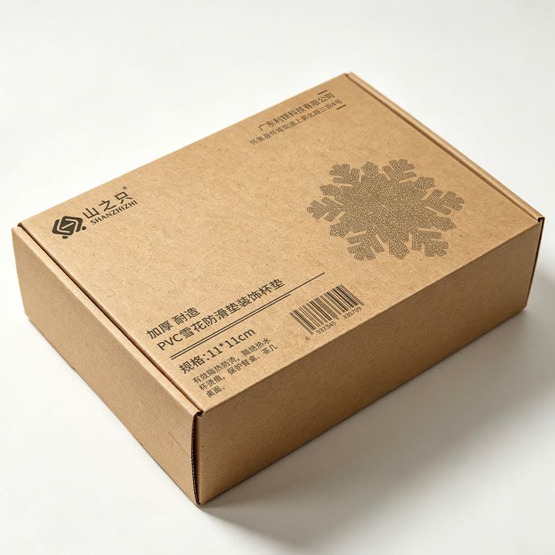 山之只 PVC雪花防滑垫装饰杯垫 11*11cm 个图片