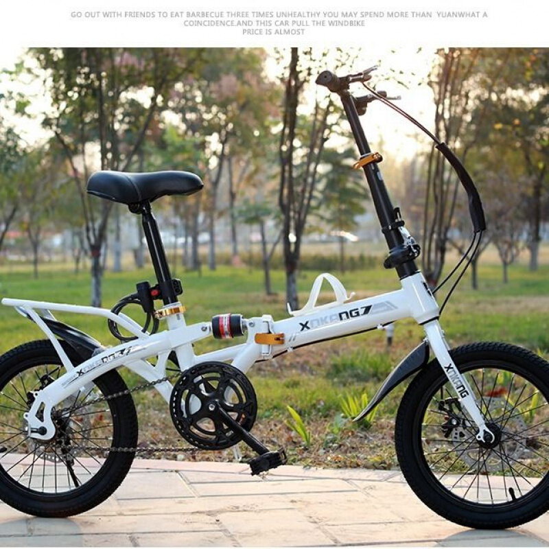 折叠自行车成人14寸16寸20寸变速减震双碟刹男女式学生便携单车