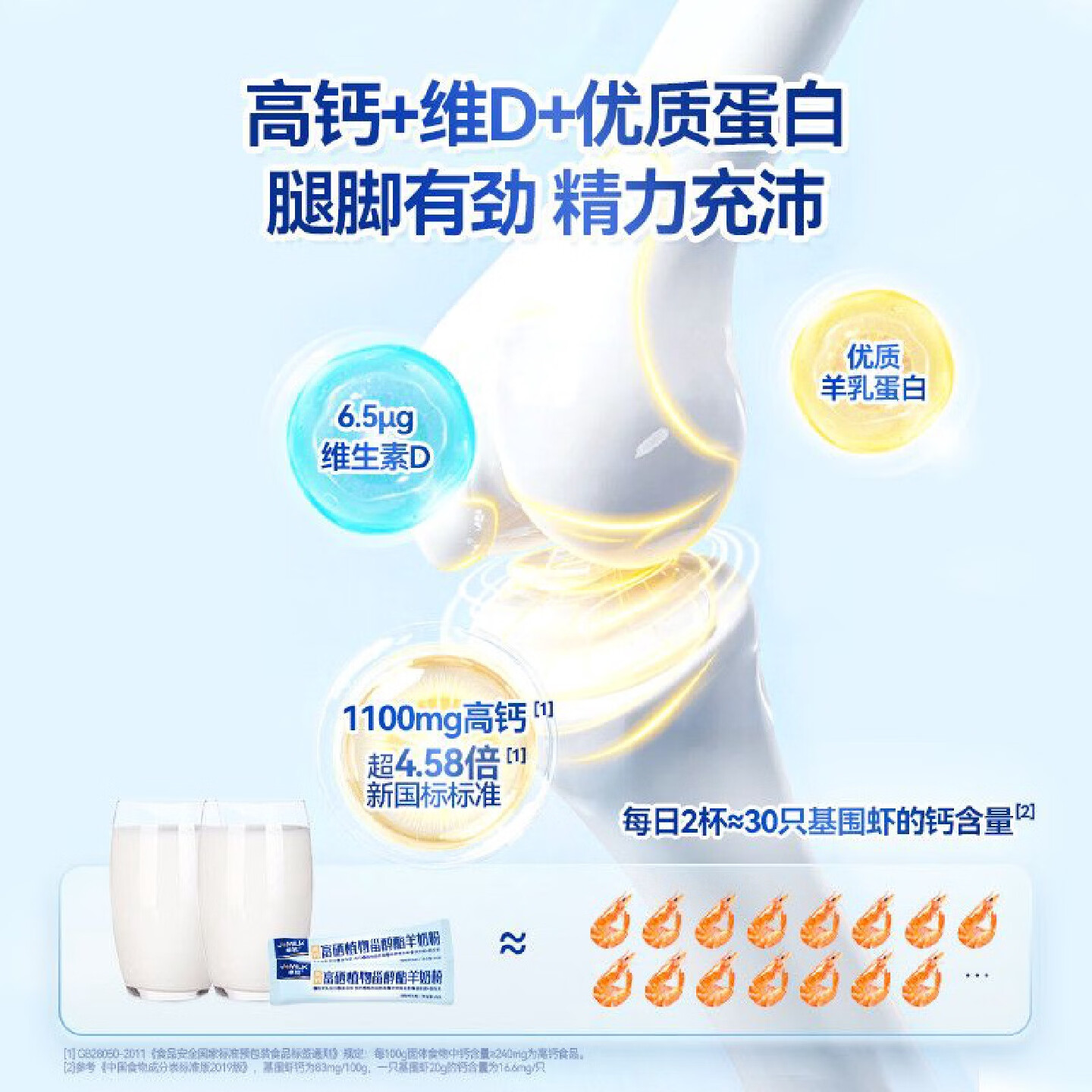卓牧(JOMILK) 富硒高钙羊奶粉400g高清大图