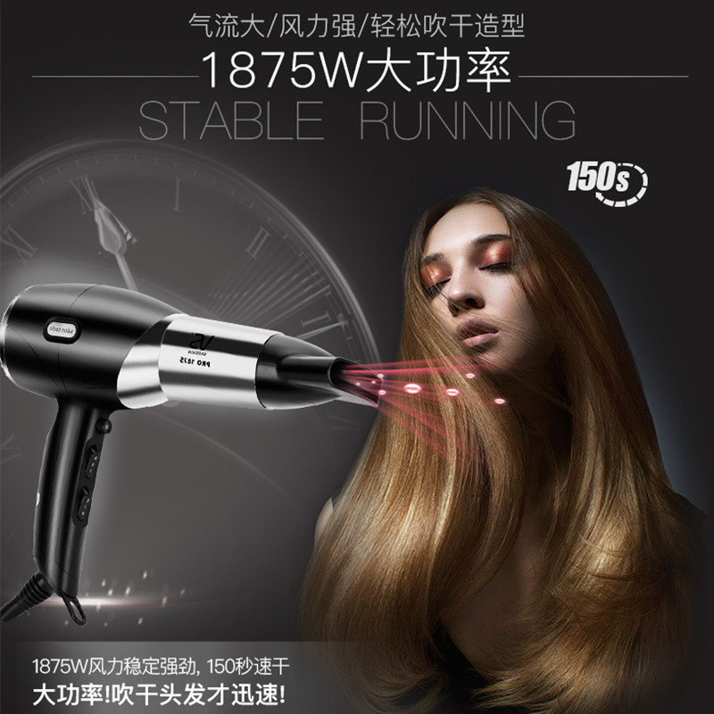 沙宣(VS) 负离子电吹风 VS53CN 1875W大功率 家用吹风机 恒温护发不易伤发 吹风筒高清大图