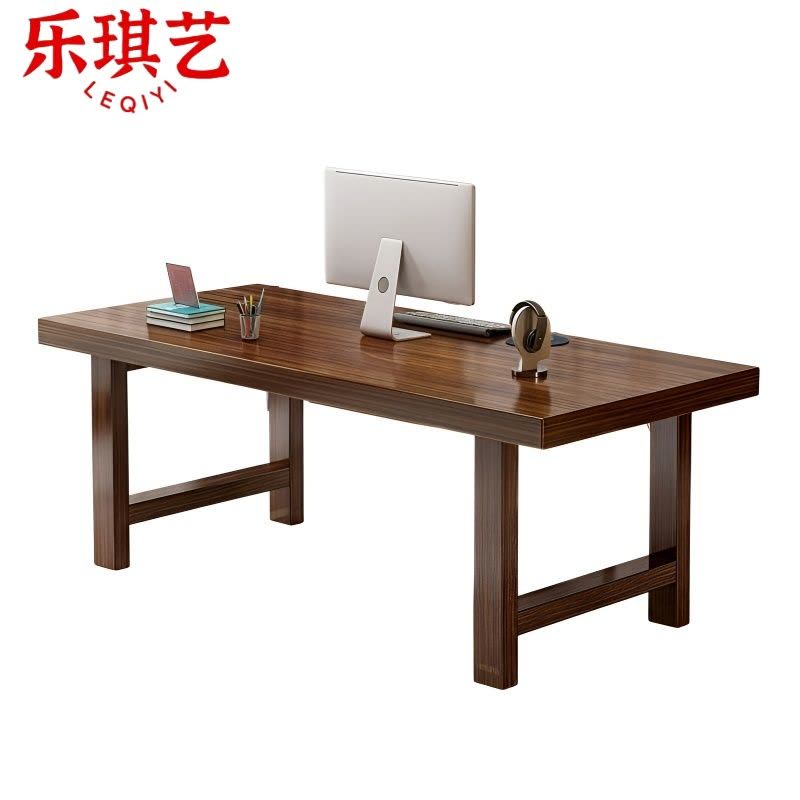 乐琪艺 学习桌 咖啡色 180*70*75cm 张图片